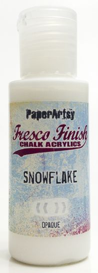 PaperArtsy, Fresco Finish Chalk Acrylics Paint - Snowflakes (Opaque)