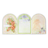 Heartfelt Creations Foldout Card 5"X7" 6/Pkg, Gateway Fold - White