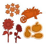 Heartfelt Creations, Countryside Cottage Collection, Cling Rubber Stamps & Dies Set Combo, Countryside Autumn 'scapes