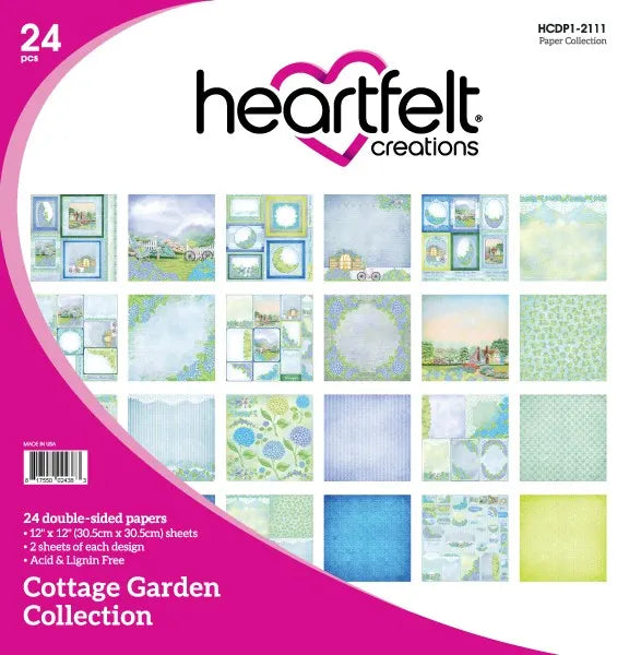 Heartfelt Creations, 12"x12" Cottage Garden Paper Collection