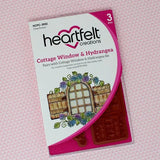 Heartfelt Creations, Cottage Garden Collection, Cling Rubber Stamp Set & Dies Set Combo, Cottage Window & Hydrangea