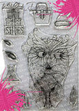 Pink Ink Designs A5 Clear Stamp, Classy Bird, Wings Series
