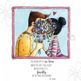 Stampingbella, Cling Stamp, Closeups "IN LOVE"