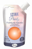 Aladine IZINK Pearly Lustre Paste by Seth Apter, Tangerine (Orange), 80ml