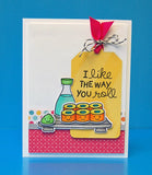 Lawn Fawn, Clear Stamps 4"X6", Let's Roll (LF606)