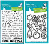 Lawn Fawn, Clear Stamps & Dies Combo, Super Star (LF2241 & LF2242)