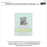 Lawn Fawn, Lawn Cuts Custom Craft Die, Dotted Moon & Stars Backdrop: Portrait (LF3106)