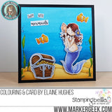 Stampingbella, Cling Stamps, Undersea Backdrop