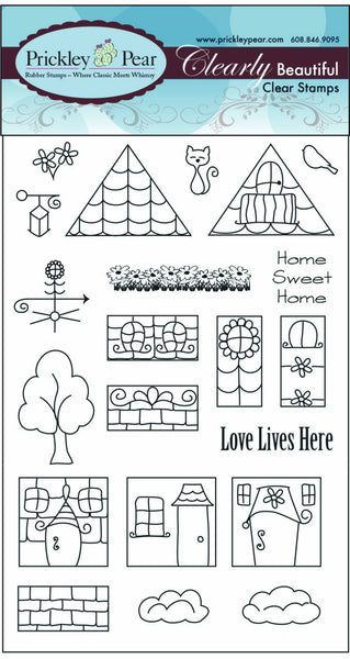 Prickley Pear, Row House, Clear Stamp - Scrapbooking Fairies