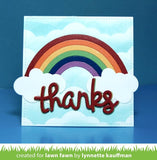 Lawn Fawn, Lawn Cuts Custom Craft Die, Rainbow