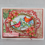 Heartfelt Creations, Cling Stamps, Snowy Pine Cardinals