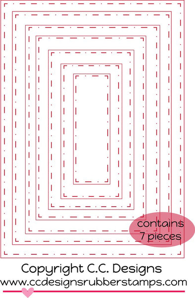 C.C. Designs Rectangles #1 Metal Die - Scrapbooking Fairies