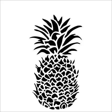 Crafter's Workshop Stencil, 6"X6" by Carmen Medlin, Pineapple