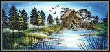 Stampscapes, Water Mill (Large), Unmounted Stamp - Scrapbooking Fairies