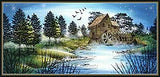 Stampscapes, Water Mill (Large), Unmounted Stamp - Scrapbooking Fairies