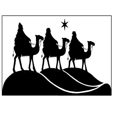 Lavinia Stamp, Three Kings (LAV076), Clear Stamp