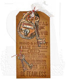 Tim Holtz Cling Stamps 7"X8.5", Industrial Blueprint (CMS149)