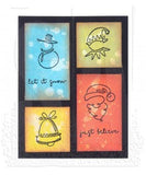 Tim Holtz Cling Stamps 7"X8.5", December Doodles (CMS355)
