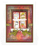Tim Holtz Cling Stamps 7"X8.5", December Doodles (CMS355)