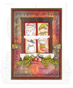 Tim Holtz Cling Stamps 7X8.5-Doodle Greetings #1