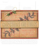 Tim Holtz Cling Stamps 7"X8.5", Yuletide (CMS356)