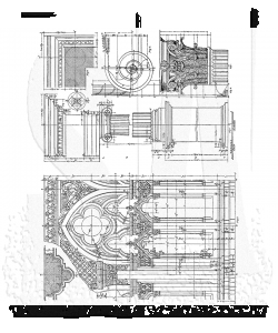 Stampers Anonymous, Tim Holtz Cling Stamps 7"X8.5", Architecture