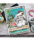 Stampers Anonymous, Tim Holtz Cling Stamps 7"X8.5", Jolly Santa (CMS442)