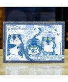 Tim Holtz Cling Stamps 7"X8.5", Snarky Cat (CMS392)