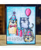 Tim Holtz Cling Stamps 7"X8.5", Snarky Cat (CMS392)