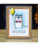 Tim Holtz Cling Stamps 7"X8.5", Snarky Cat (CMS392)