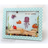 Stampingbella, Cling Stamps, Undersea Backdrop